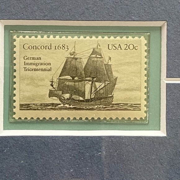 Anton Otto Fischer Framed‎ Art Print Harbor Harmony Commemorative Stamps 18x22 - Picture 7 of 16